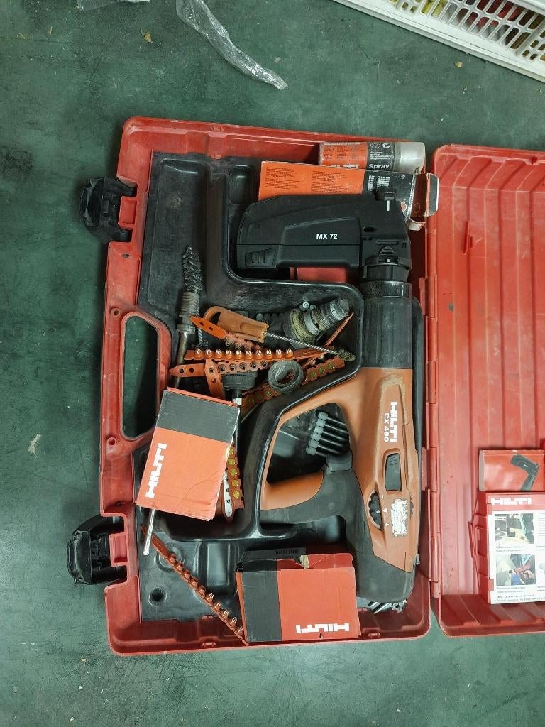 HILTI patronenpistool DX460 voor beton of ijzer., Ophalen, Gebruikt