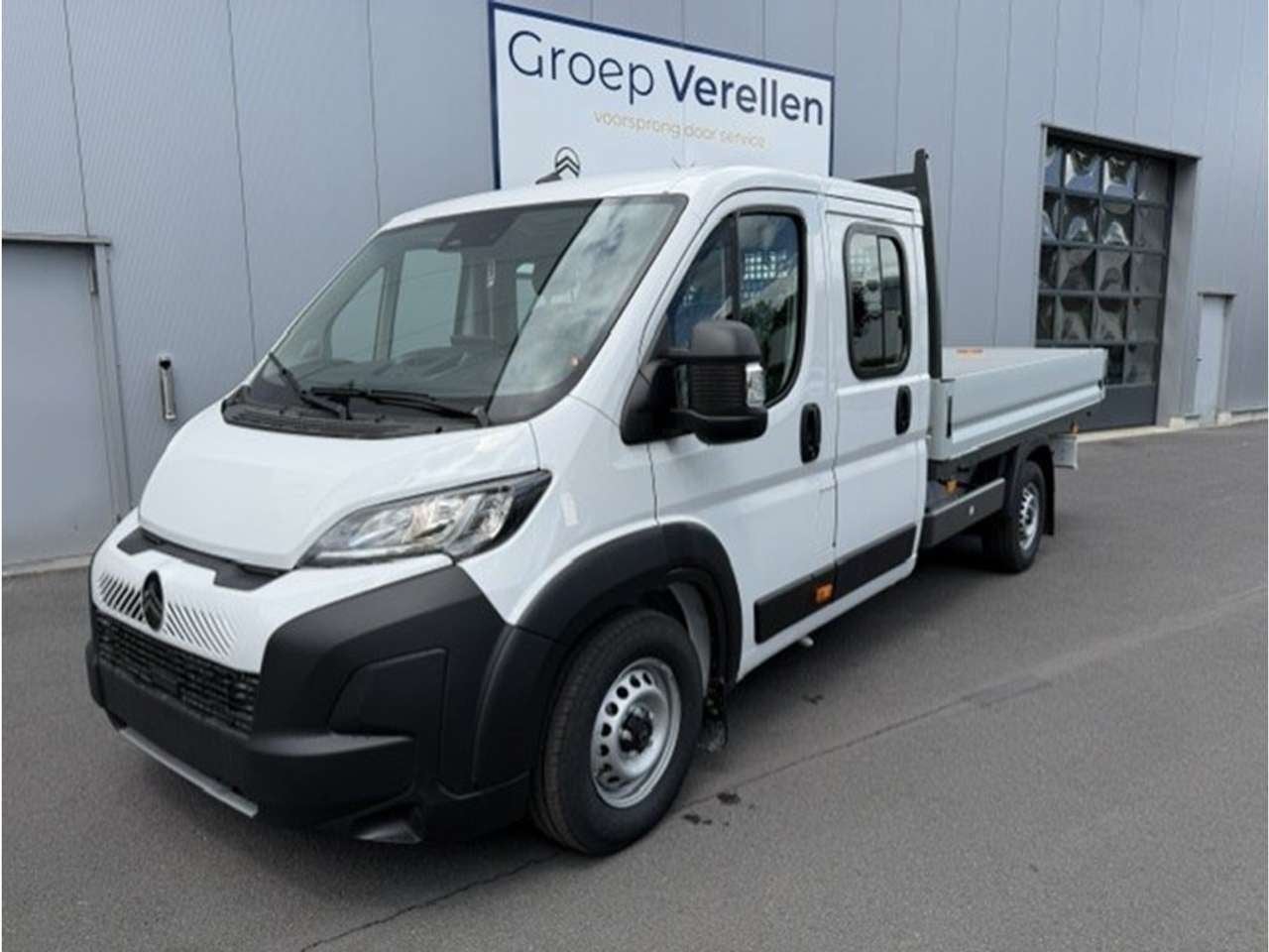 Citroen Jumper Open Laadbak Dubbele Cabine 2.2HDI 140pk, Auto's, 0 kg, 4 deurs, Zwart, Citroën