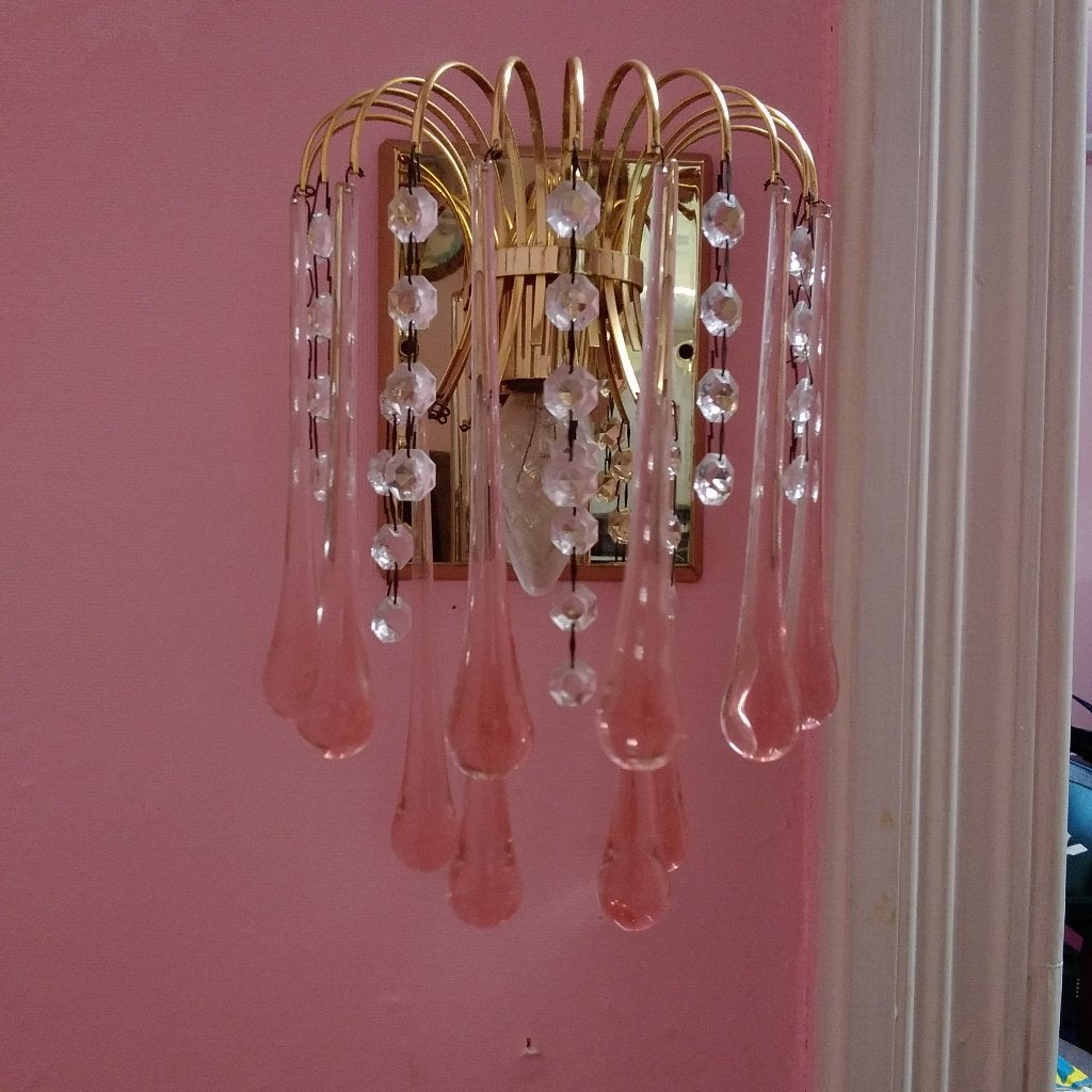 Vintage Murano’60 waterval muurlamp  !!, Antiek en Kunst, Verzenden