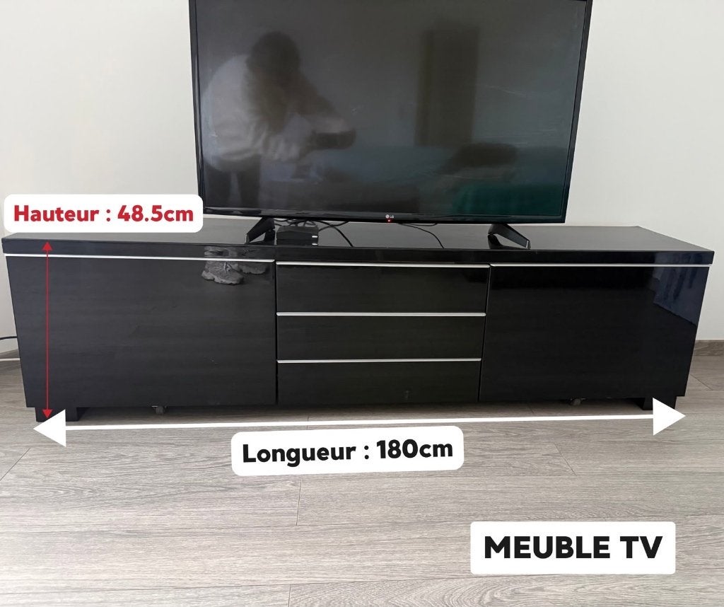 Meuble Tv, 25 à 50 cm, Moins de 100 cm, 150 à 200 cm, Enlèvement