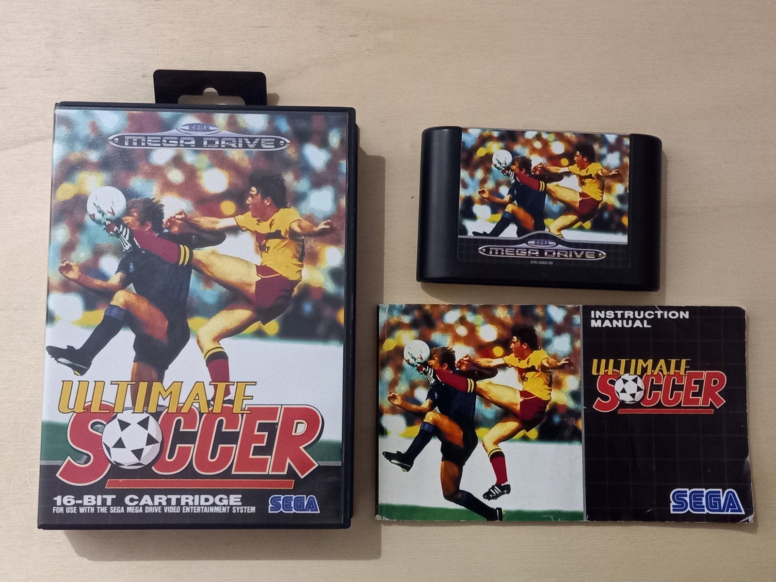 SEGA Mega Drive - Ultimate Soccer complet, Enlèvement ou Envoi, 2 joueurs, Utilisé, À partir de 3 ans