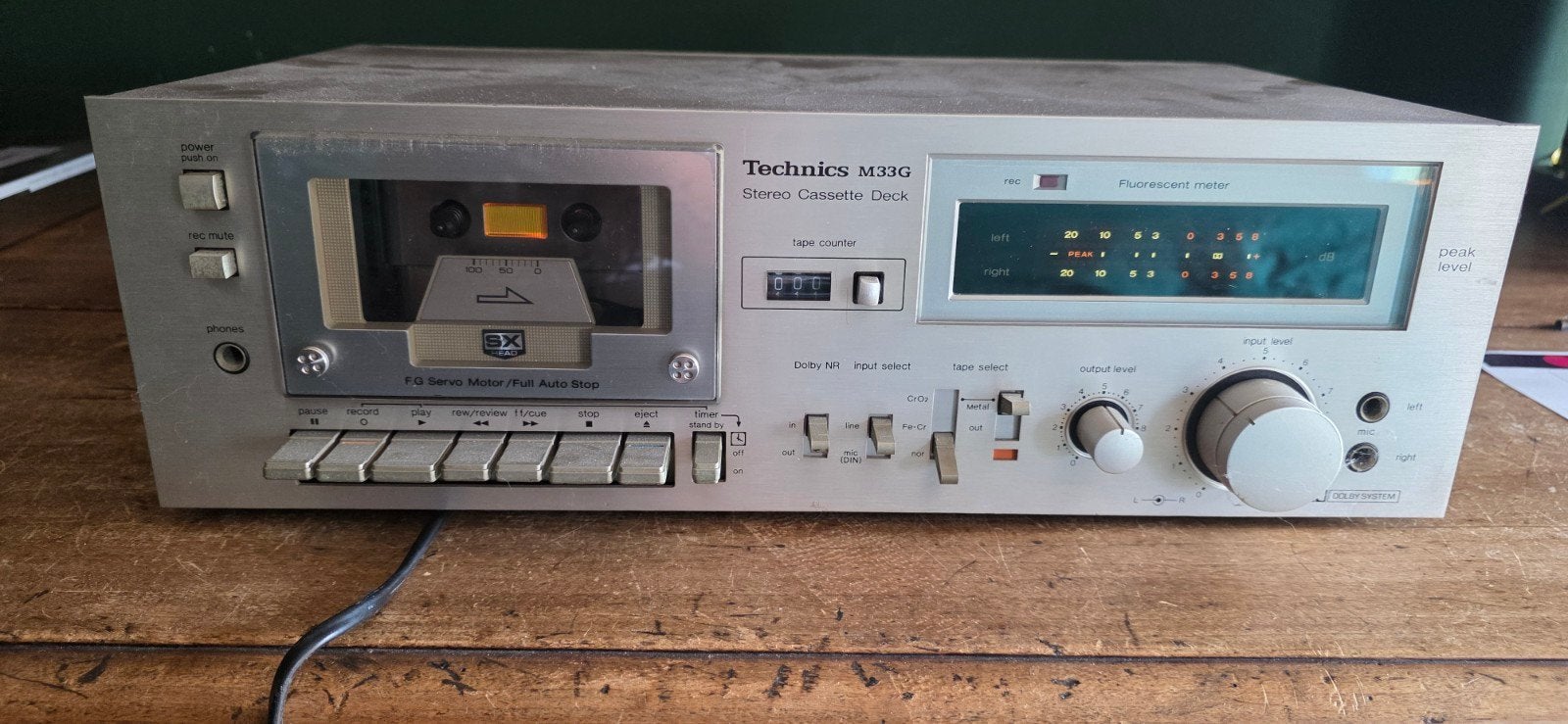 Technics M33G Stereo Casette Deck, Enlèvement, Simple, Autres marques