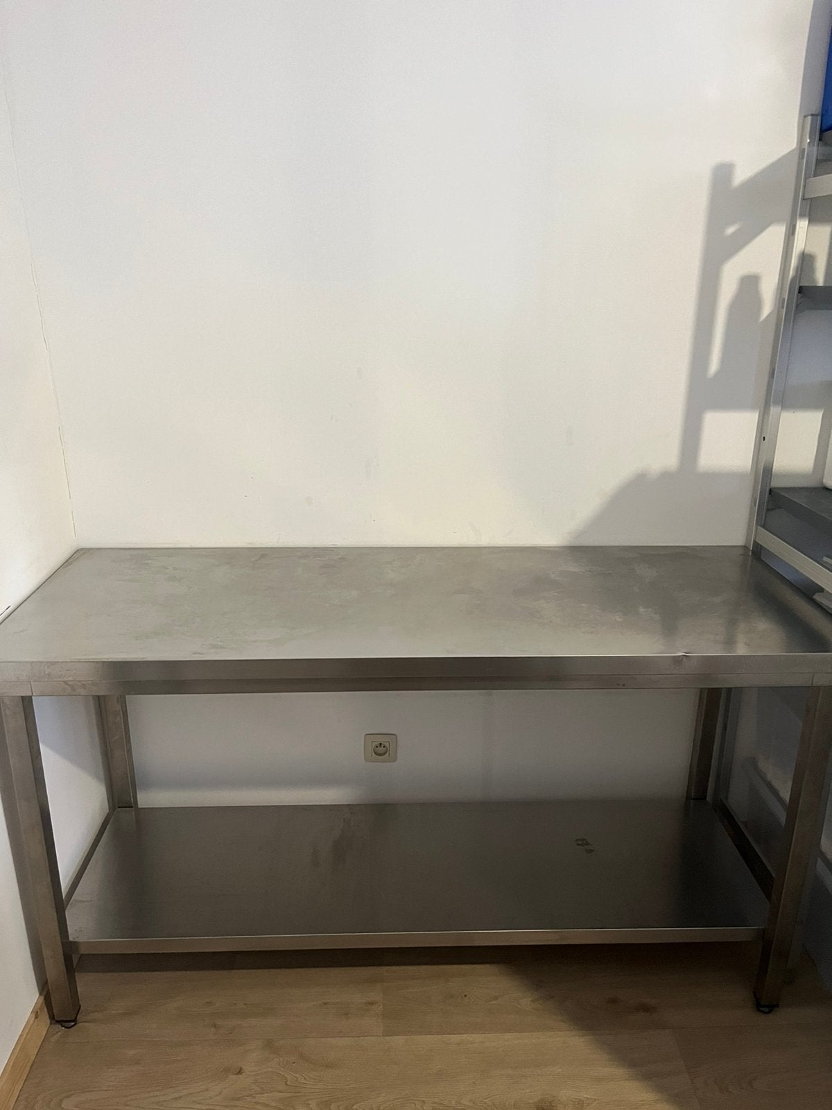 Table de travail en inox – 160 x 60 cm (Idéal Horeca), Enlèvement, Utilisé