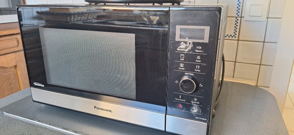 Panasonic NN-GD38HS Inverter Combi-microgolfoven, Ophalen, Overige typen, Zo goed als nieuw, Zwart