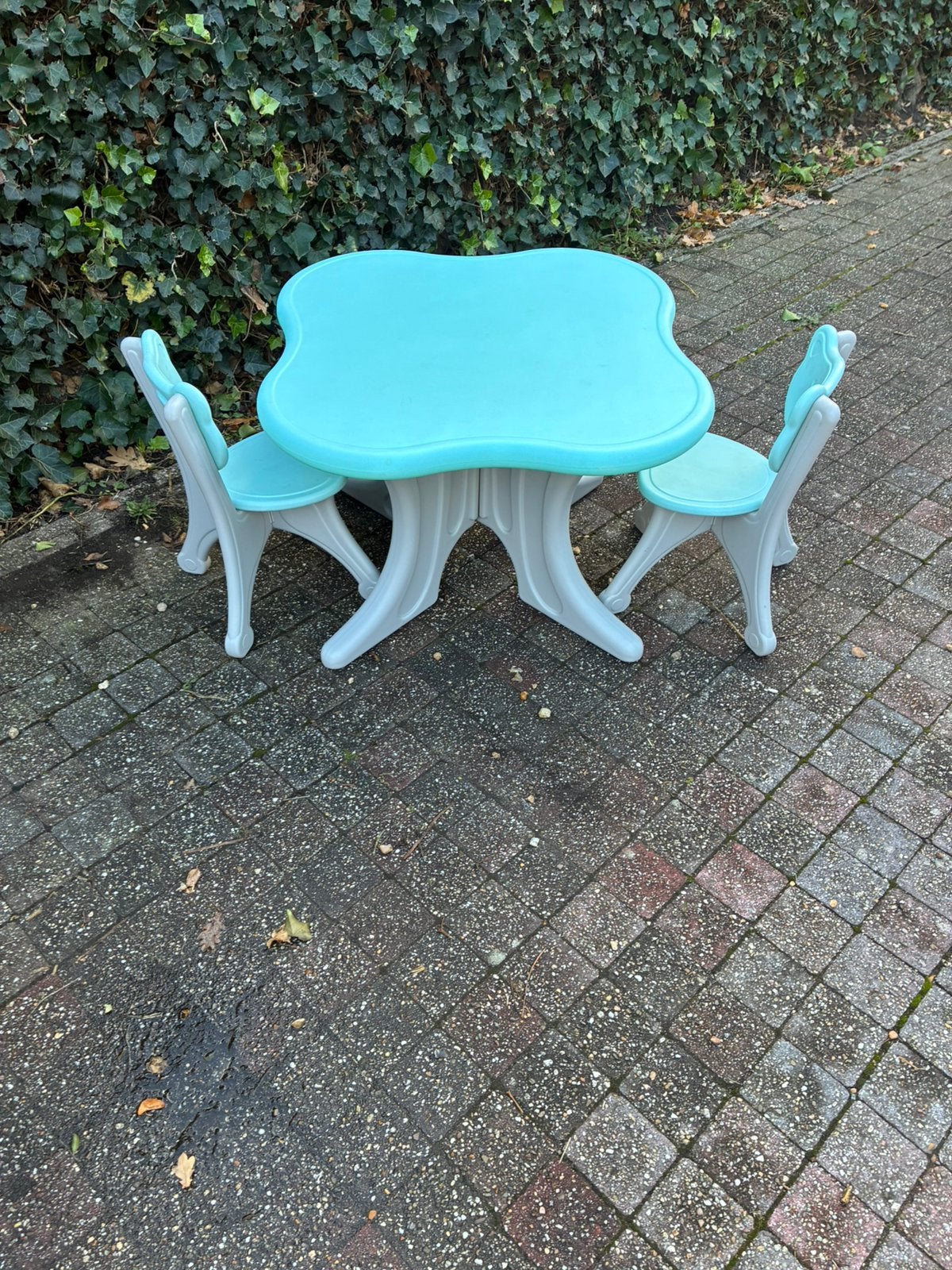 Kleuter tafel+ beer stoeltjes, Enlèvement, Comme neuf