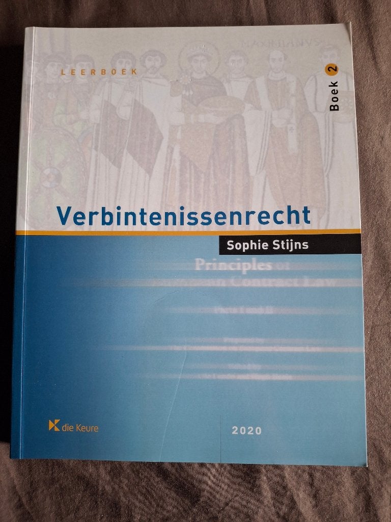 boek : Verbintenissenrecht (KUL) boek 2, Boeken, Ophalen of Verzenden, Zo goed als nieuw, Stijns Sophie