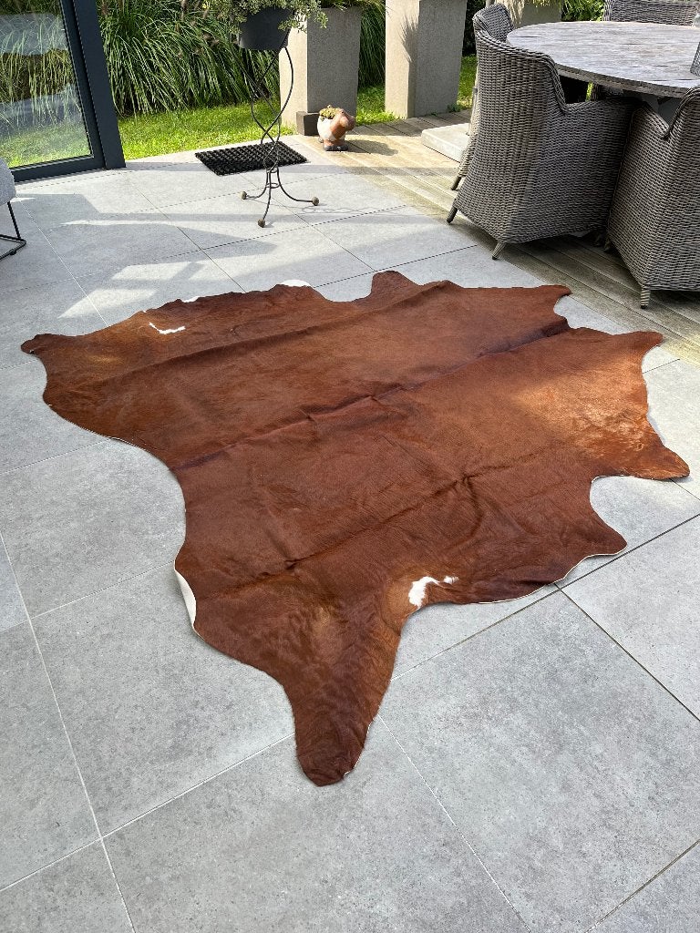 koeienhuid Kolby, Huis en Inrichting, Ophalen, Koeienhuid, Bruin, 150 tot 200 cm