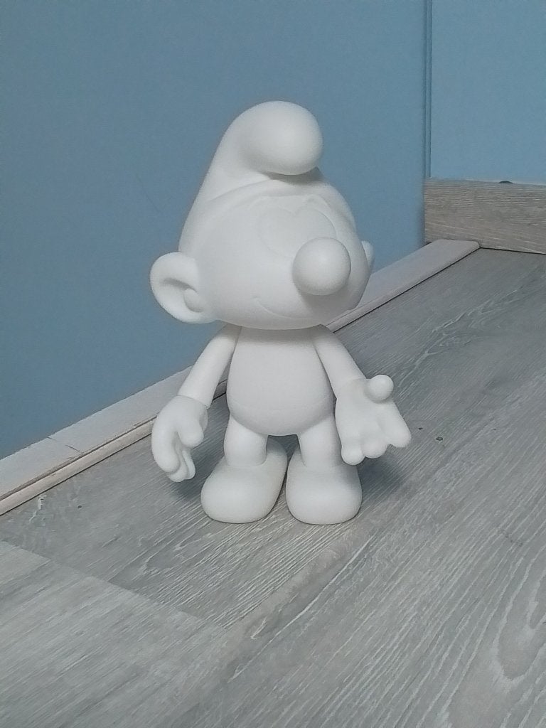 smurfen 20 cm gearticuleerd plastic puppyfiguur., Verzamelen, Smurfen, Zo goed als nieuw, Poppetje, Figuurtje of Knuffel, Overige Smurfen
