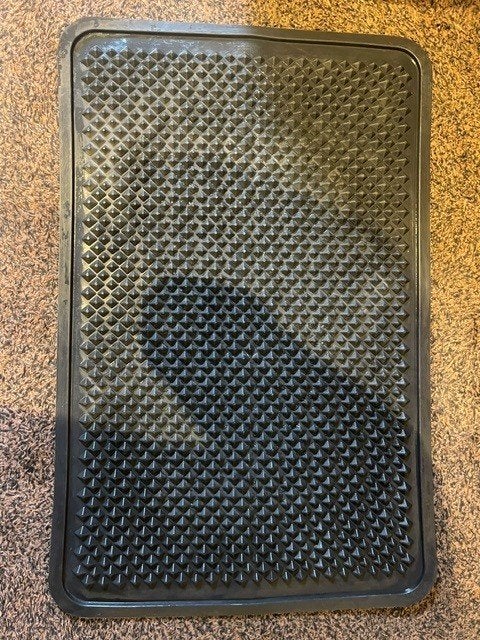 Kattenbakmat zwart, Ophalen of Verzenden, Zo goed als nieuw
