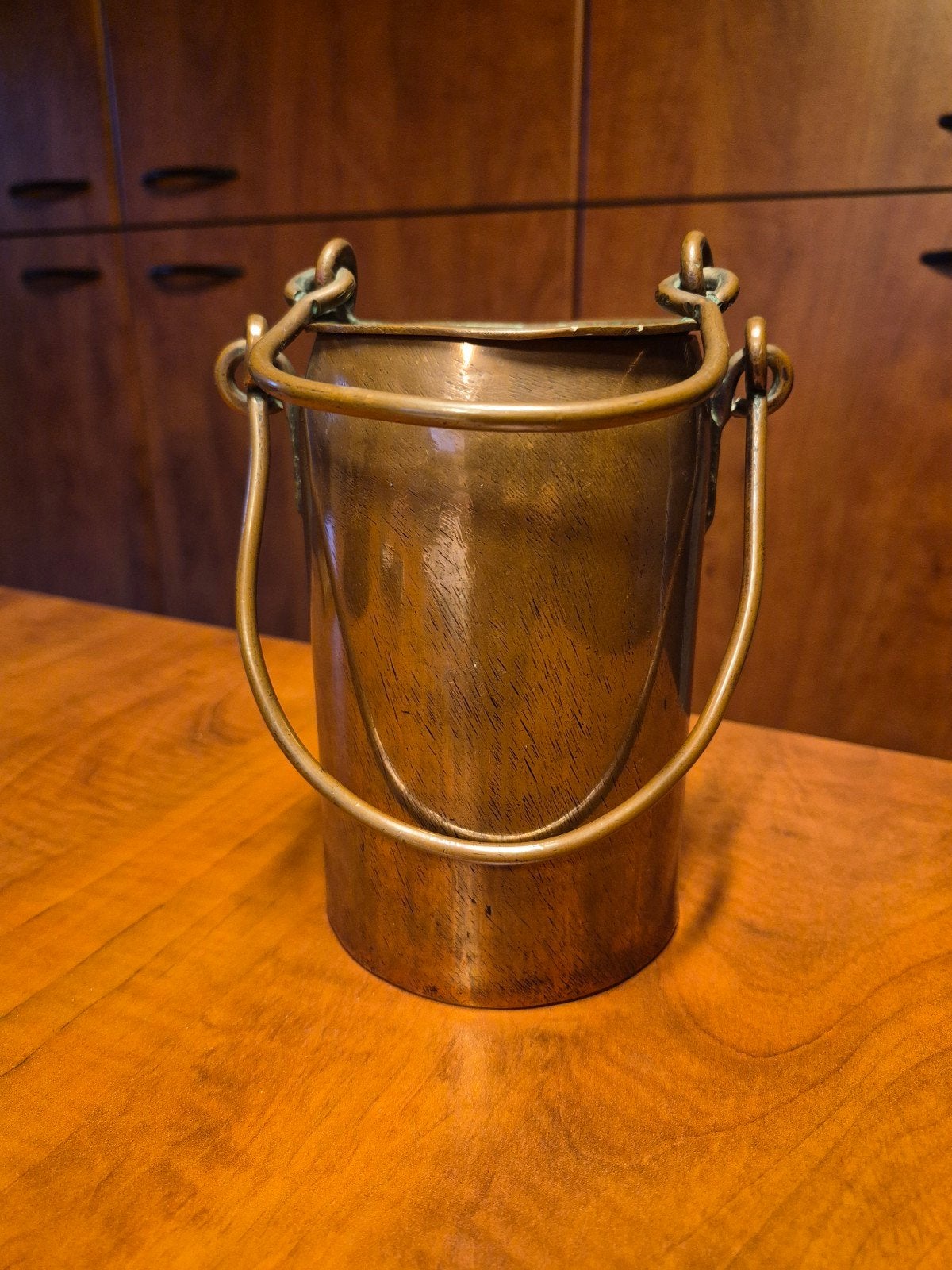 Antieke Roodkoperen Bain-Marie Sauspot (1960g), Antiek en Kunst, Ophalen of Verzenden