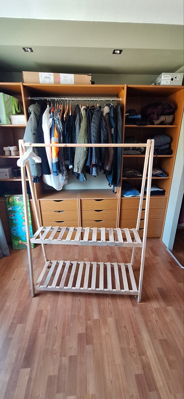 houten kledingrek, Vêtements | Femmes, Portants à vêtements, Enlèvement, Utilisé
