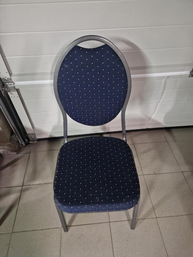 Chaise en velours à vendre, Enlèvement, Bleu, Tissus, Cinq, Six Chaises ou plus