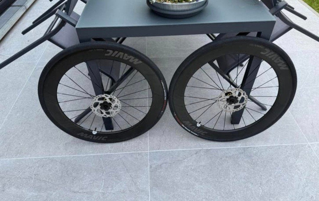 1 SET Mavic Cosmic Carbon DISC 65mm - Slechts 5x gebruikt !, Fietsen en Brommers, Fietsonderdelen, Zo goed als nieuw, Mavic, Racefiets