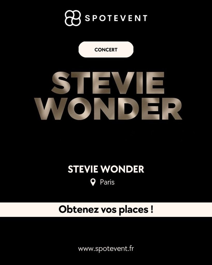 Stevie Wonder - Concert - Paris 2026