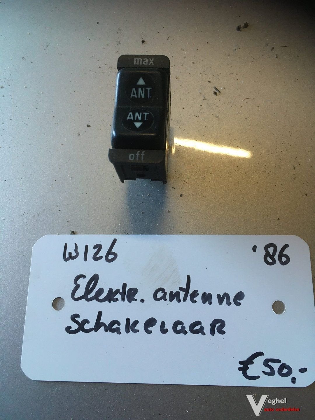 Mercedes w126 1986 elektr. antenne schakelaar, -, Utilisé, -, -