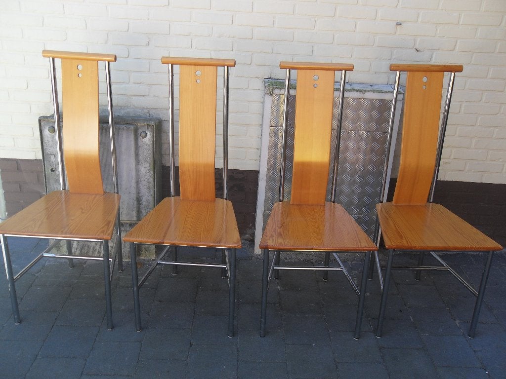 4 stoelen, Ophalen, Gebruikt, Hout