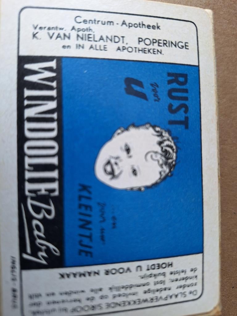 Vintage kaartspel baby olie, Ophalen