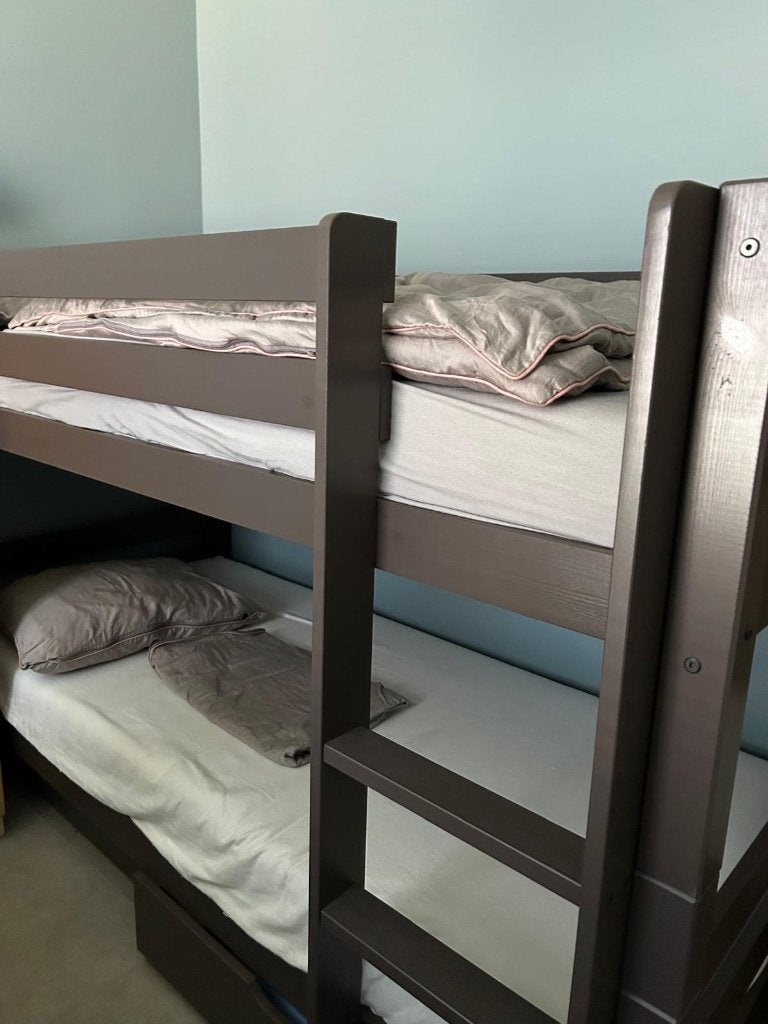 stapelbed zo goed als nieuw, Huis en Inrichting, Ophalen, 100 cm, Eenpersoons, 210 cm