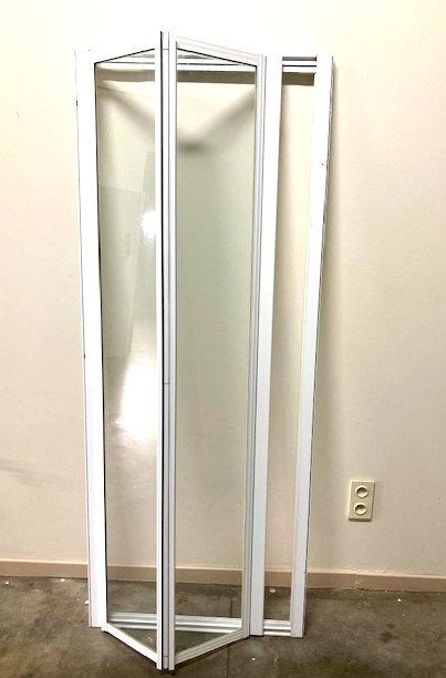 Douchedeur met opzet wand, Ophalen, Gebruikt, Glas, Douche