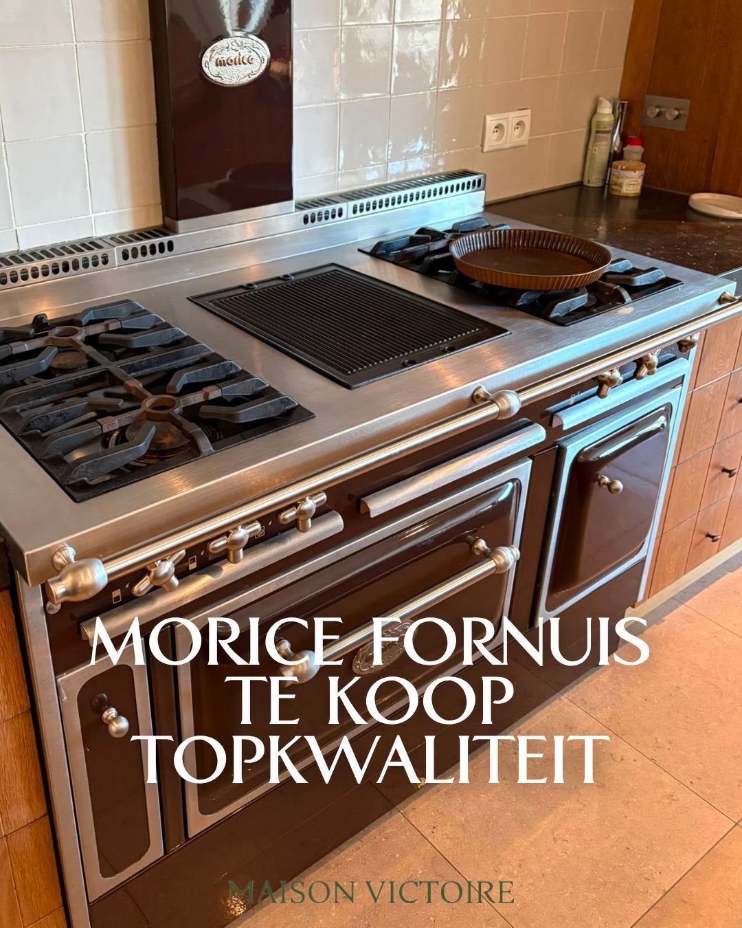 Kookfornuis met gas Morice, Ophalen, Gebruikt, 60 cm of meer, 4 kookzones