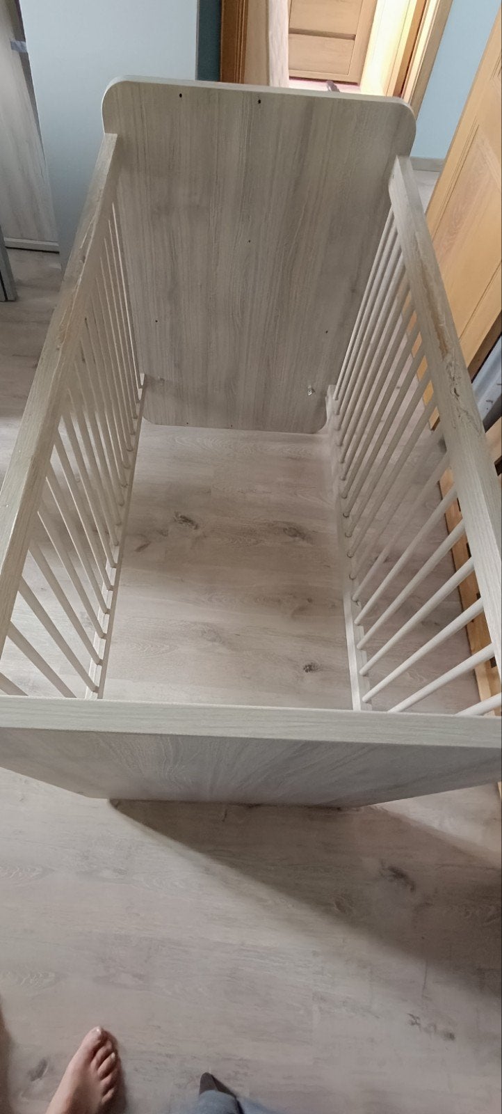 Baby/ peuterbed, Ophalen, Gebruikt, Lattenbodem, Minder dan 140 cm