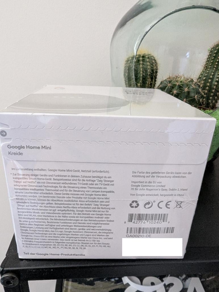 Google Home mini, Audio, Tv en Foto, Ophalen of Verzenden, Nieuw
