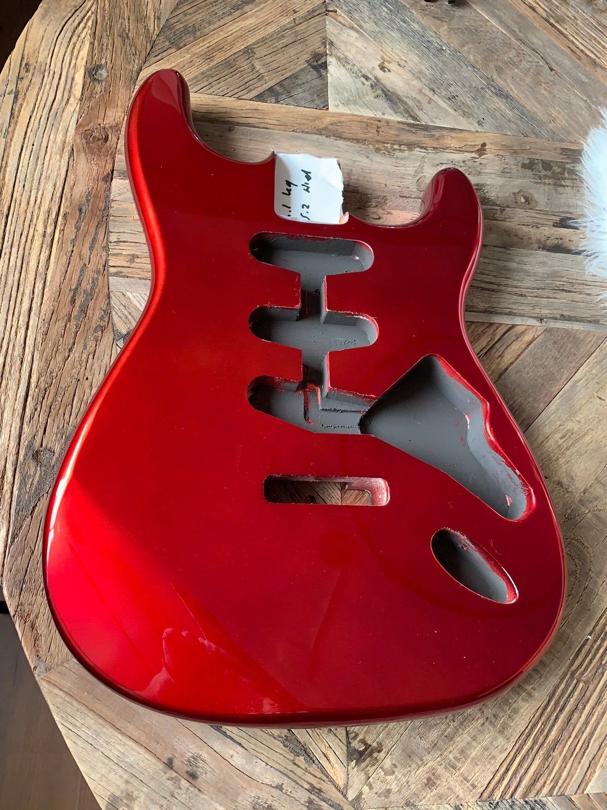 Body Stratocaster Camdy rouge pomme métallisé neuf, Musique & Instruments, Envoi, Neuf