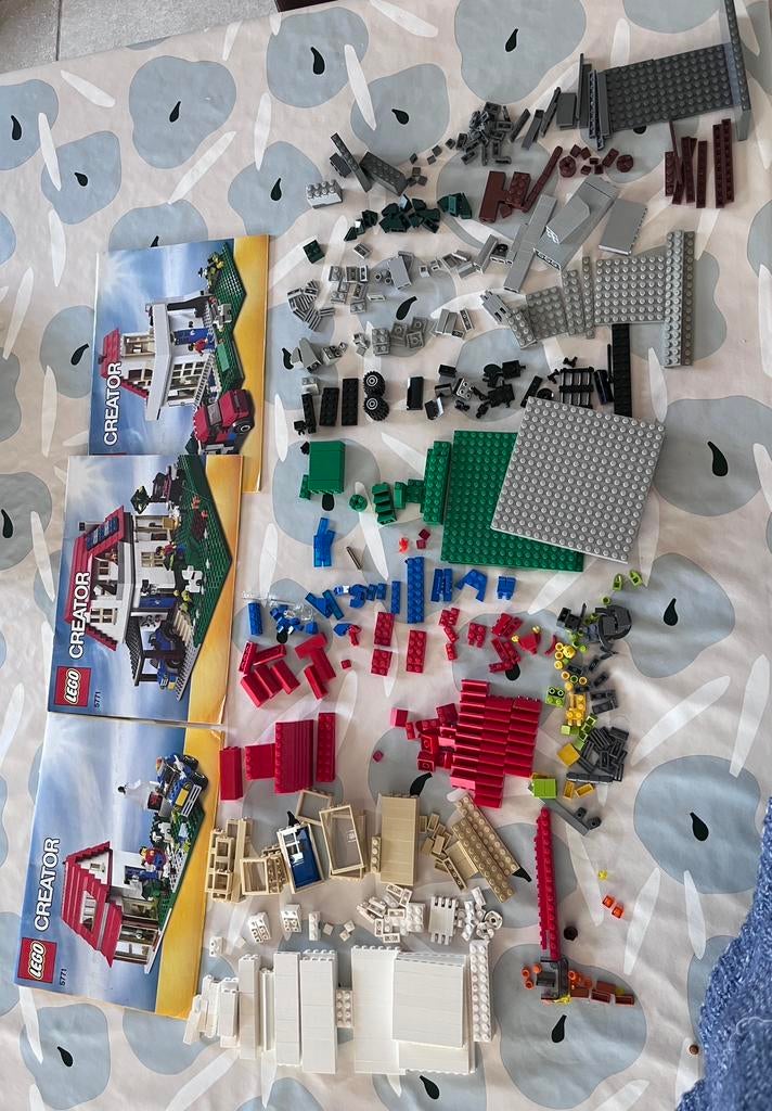 Lego huis met carport, Ophalen, Gebruikt, Complete set, Lego