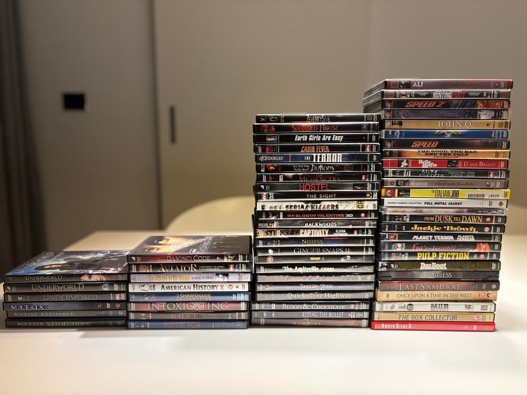 DVD collectie (65) Matrix, Pulp Fiction, horror & classics, Alle leeftijden, Ophalen, Zo goed als nieuw