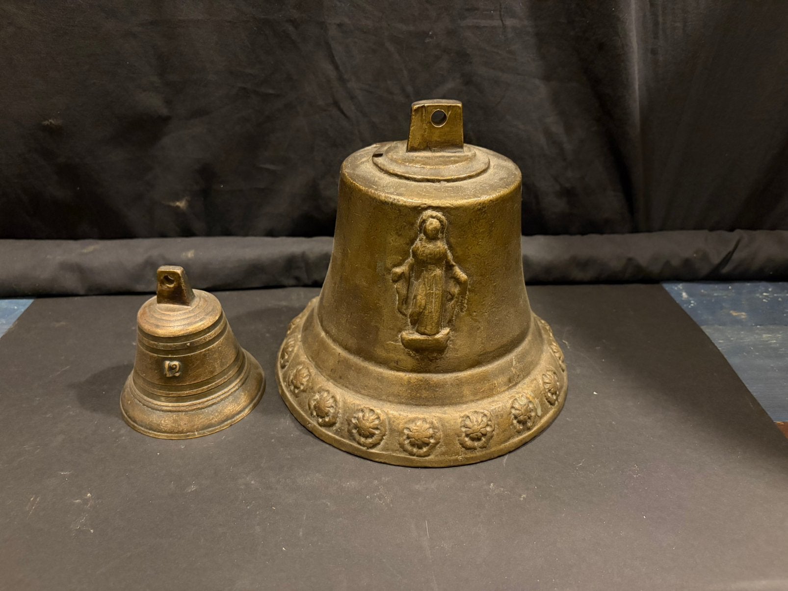 Grote antieke bronzen bel, Ophalen of Verzenden