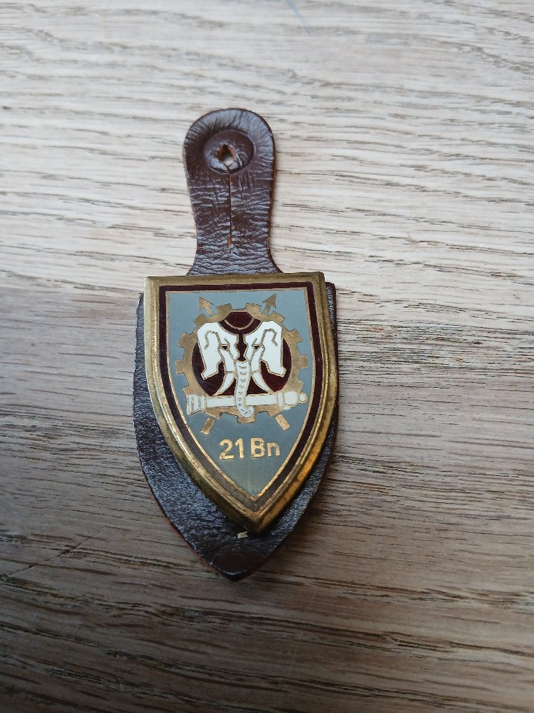 Breloque 21 Bn ordonnance, Collections, Objets militaires | Général, Envoi, Armée de terre, Emblème ou Badge