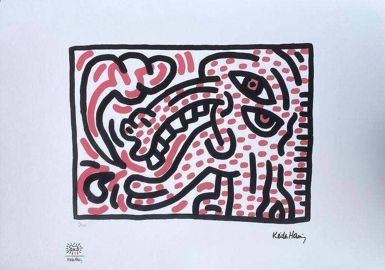 Keith Haring - Ludo I, Antiquités & Art, Art | Lithographies & Sérigraphies, Enlèvement ou Envoi