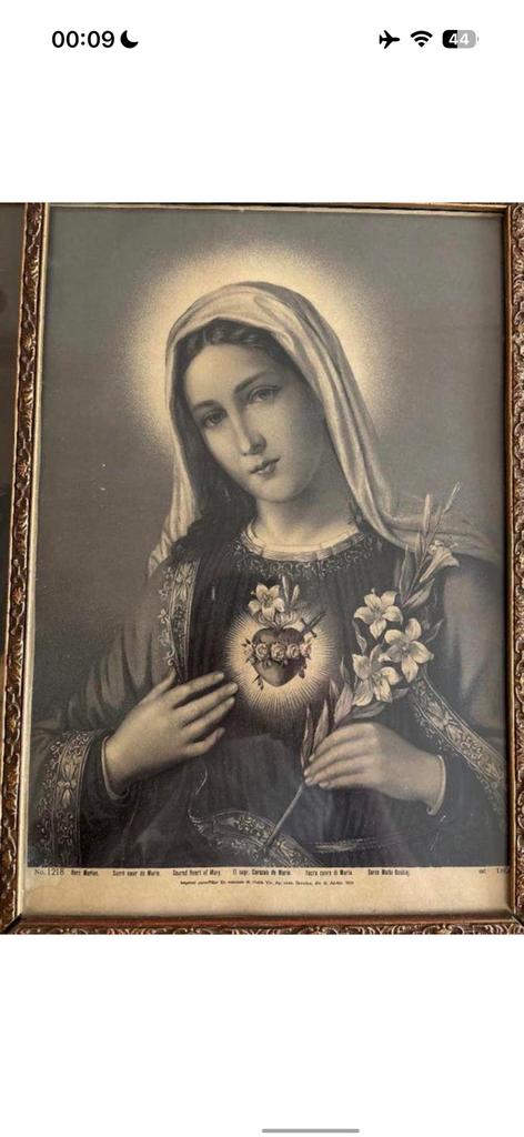 Maria en jezus afbeeldingen uit 1899, Antiek en Kunst, Ophalen of Verzenden
