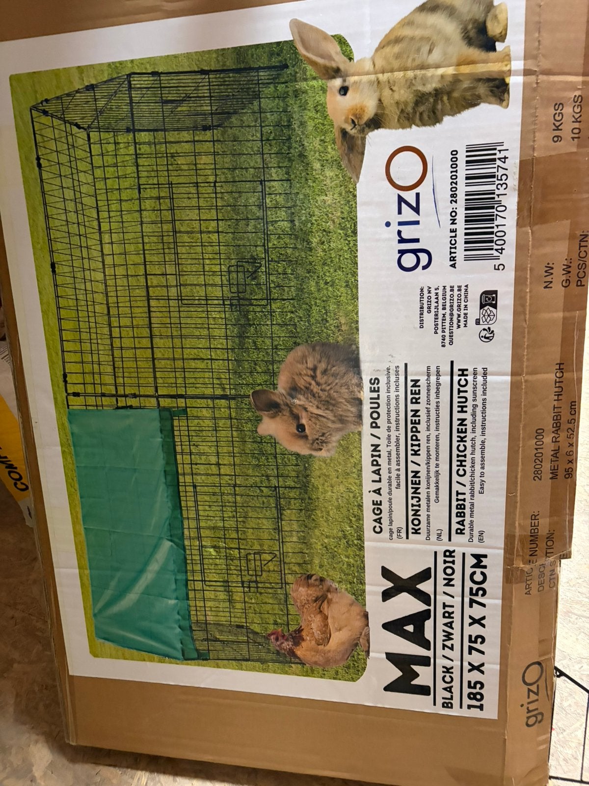 Enclo lapin, Ophalen, Zo goed als nieuw, Konijn