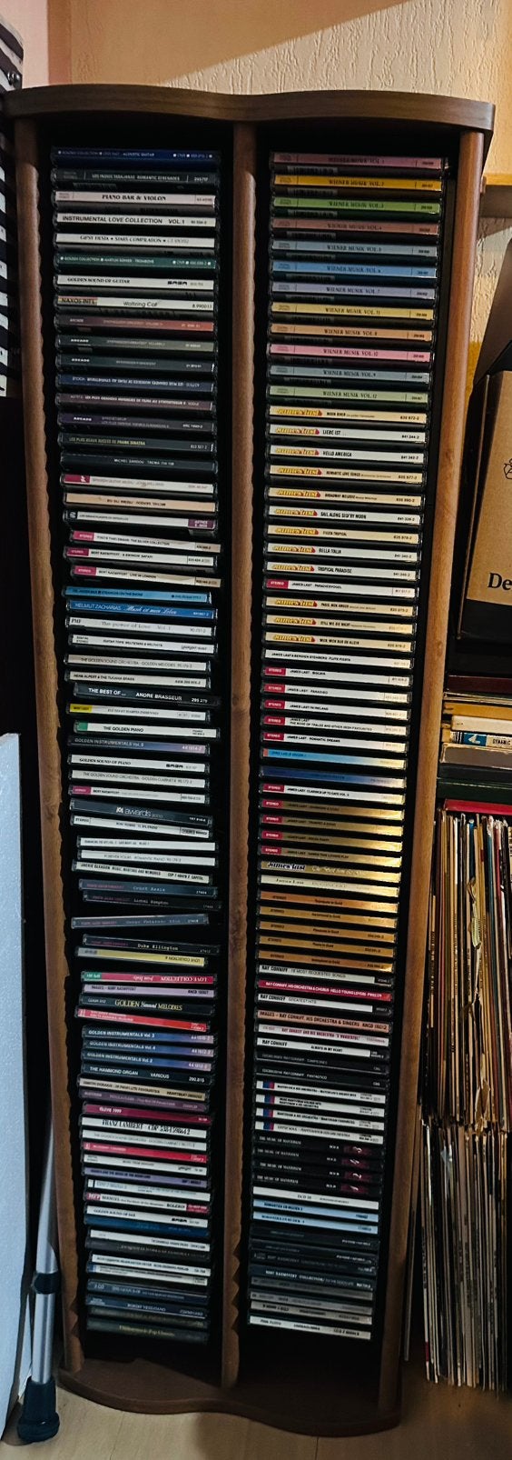 2 Etageres / rangement a cd, Maison & Meubles, Enlèvement, Comme neuf, Bois, CD