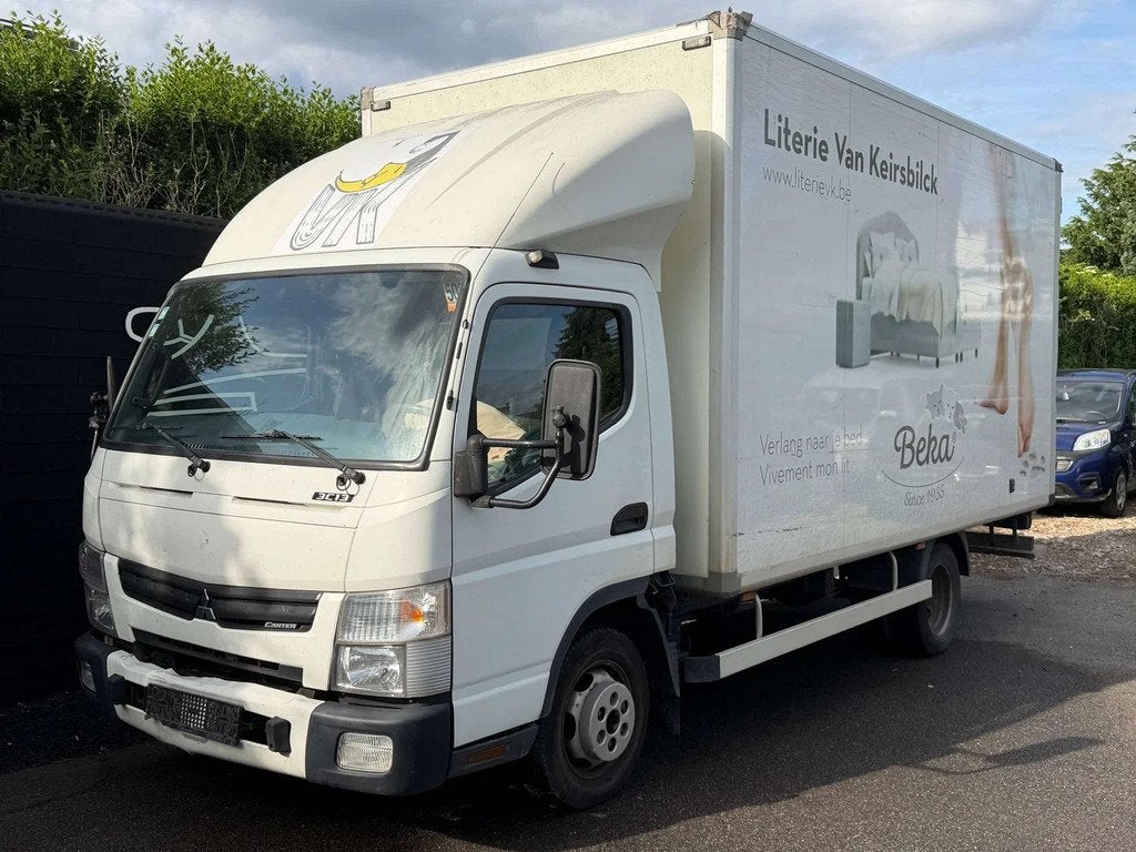 Mitsubishi Canter 3.0 Turbo+CAISSE ALU+EURO 5B (bj 2016), Euro 5, Stof, Gebruikt, Zwart