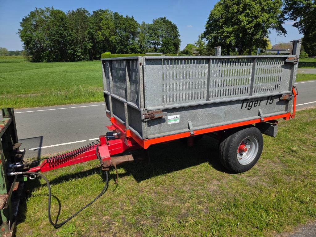 Jako Tiger 15 kipper, opzetborden, 1500kg, kipkar kipwagen, Tuin en Terras, Ophalen, Gebruikt
