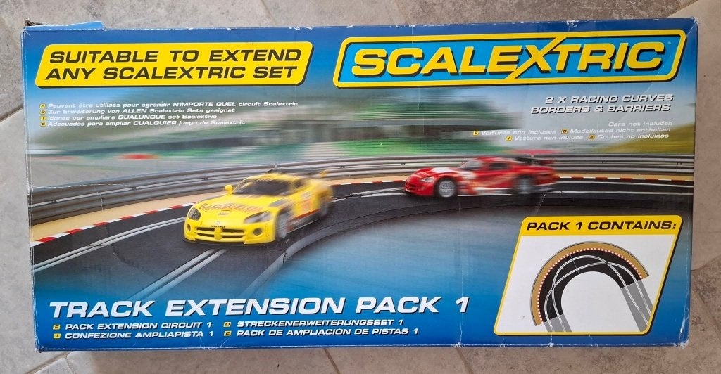 BOX SCALEXTRIC 1/32 Croisé piste +Bordures Rails HORNBY NEUF, Enlèvement ou Envoi, Comme neuf, Voiture, Britains