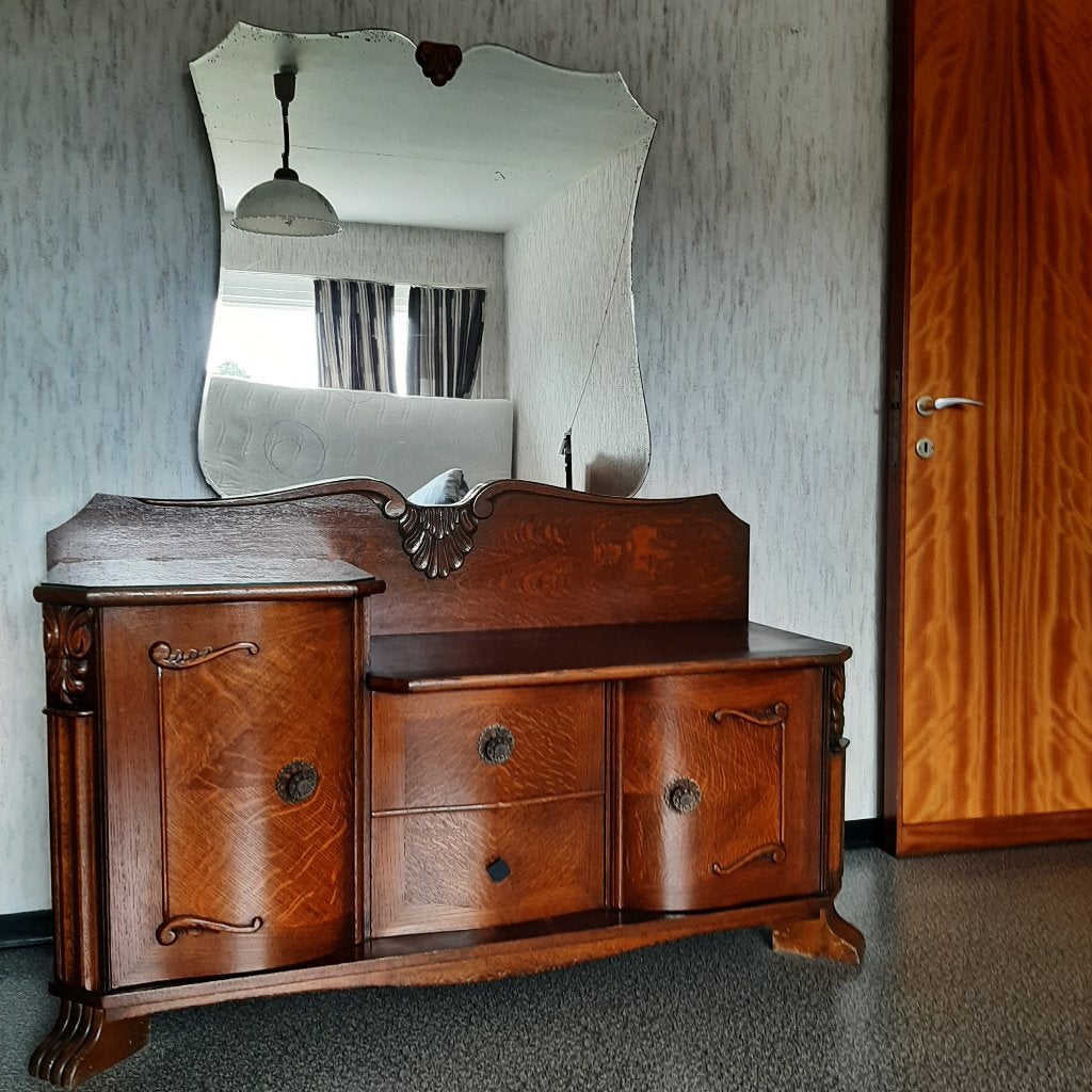 Slaapkamer, Huis en Inrichting, Slaapkamer | Complete slaapkamers, Ophalen, Gebruikt, Tweepersoons, Retro