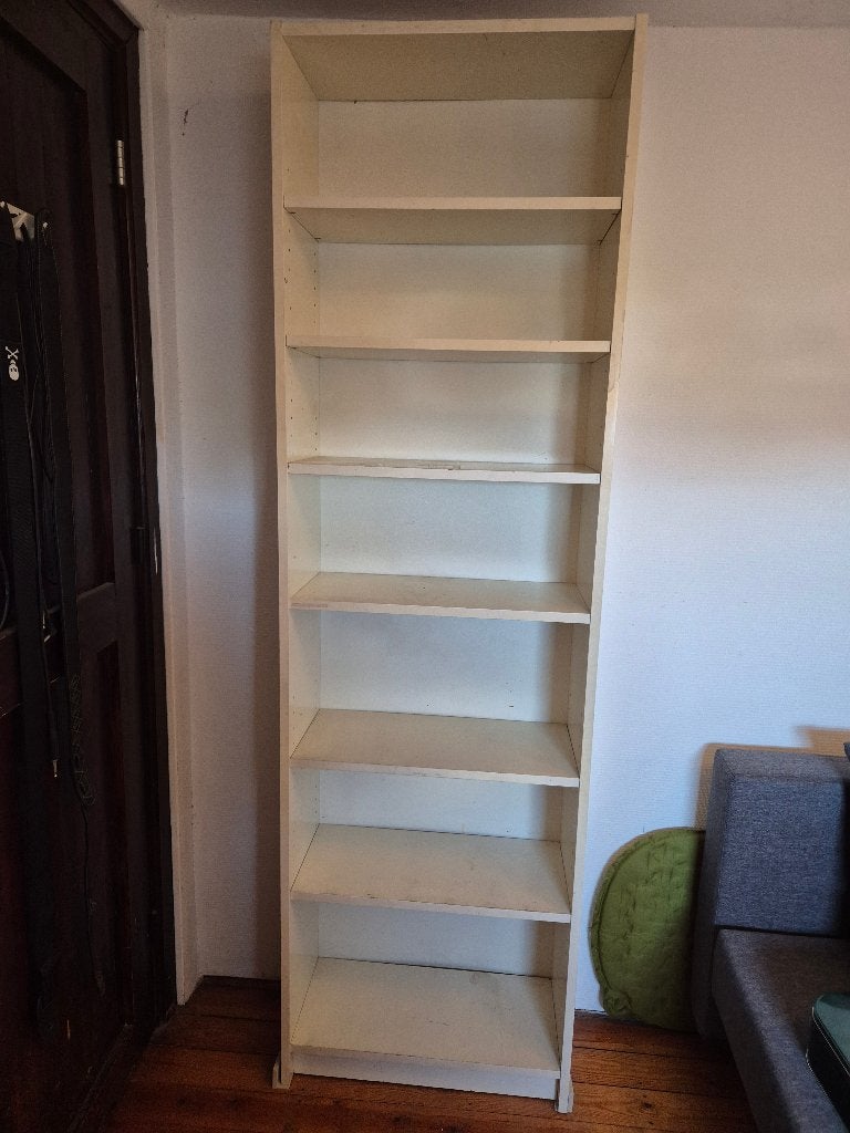 gratis boekenkast Billy wit, Ophalen, Met plank(en), Gebruikt, 200 cm of meer