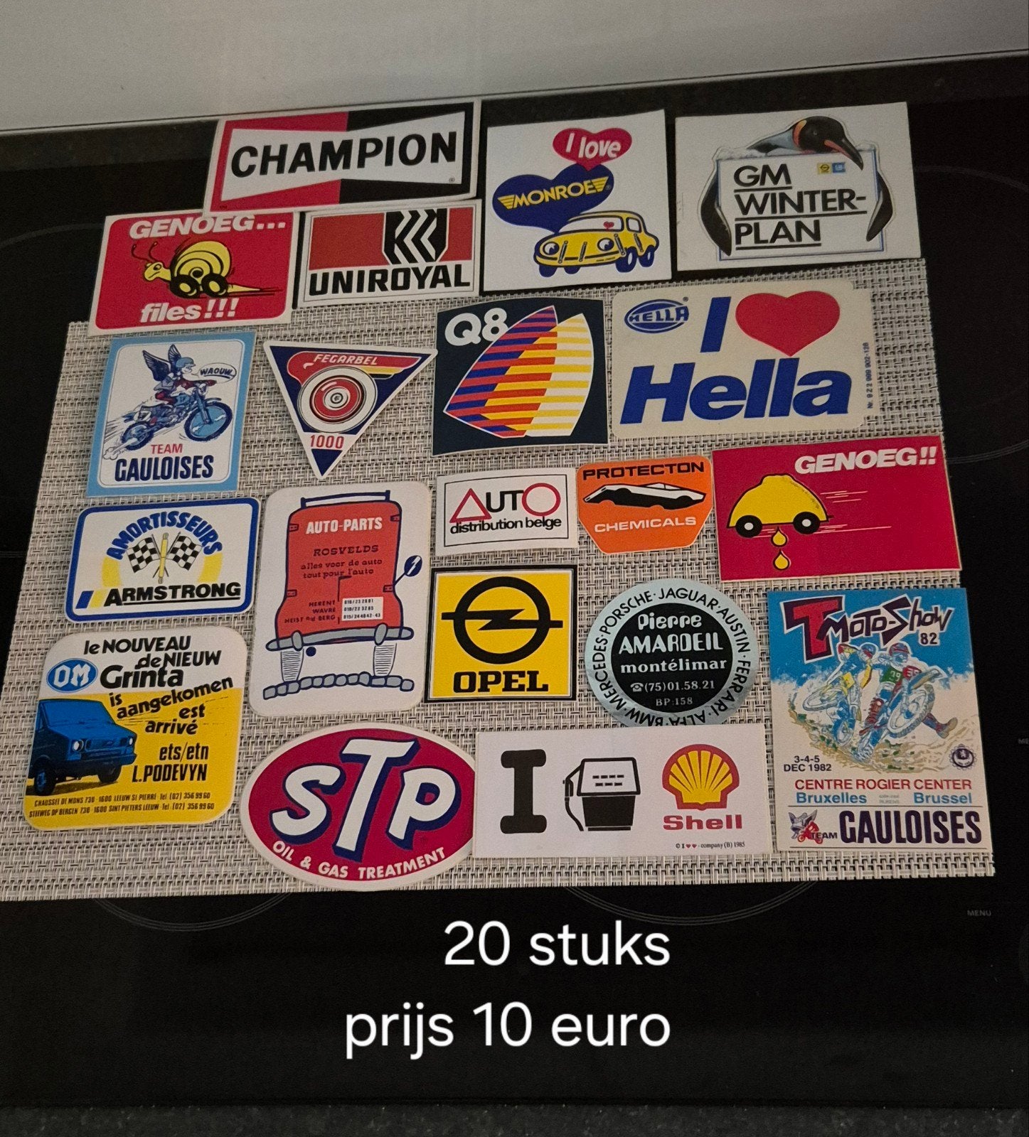 Vintage stickerverzameling – Auto, reclame en retro stickers, Verzamelen, Ophalen