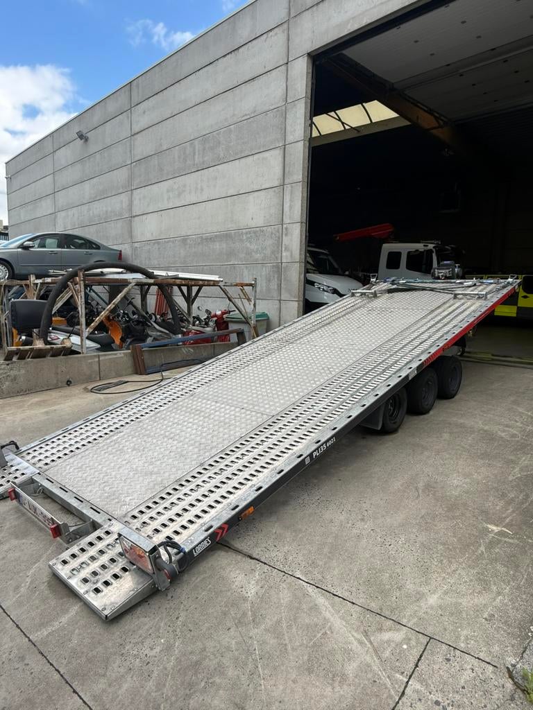 Autotransporter 3,5T Elektr kippen– Elektr lier– 6mx2,10m, Enlèvement, Comme neuf