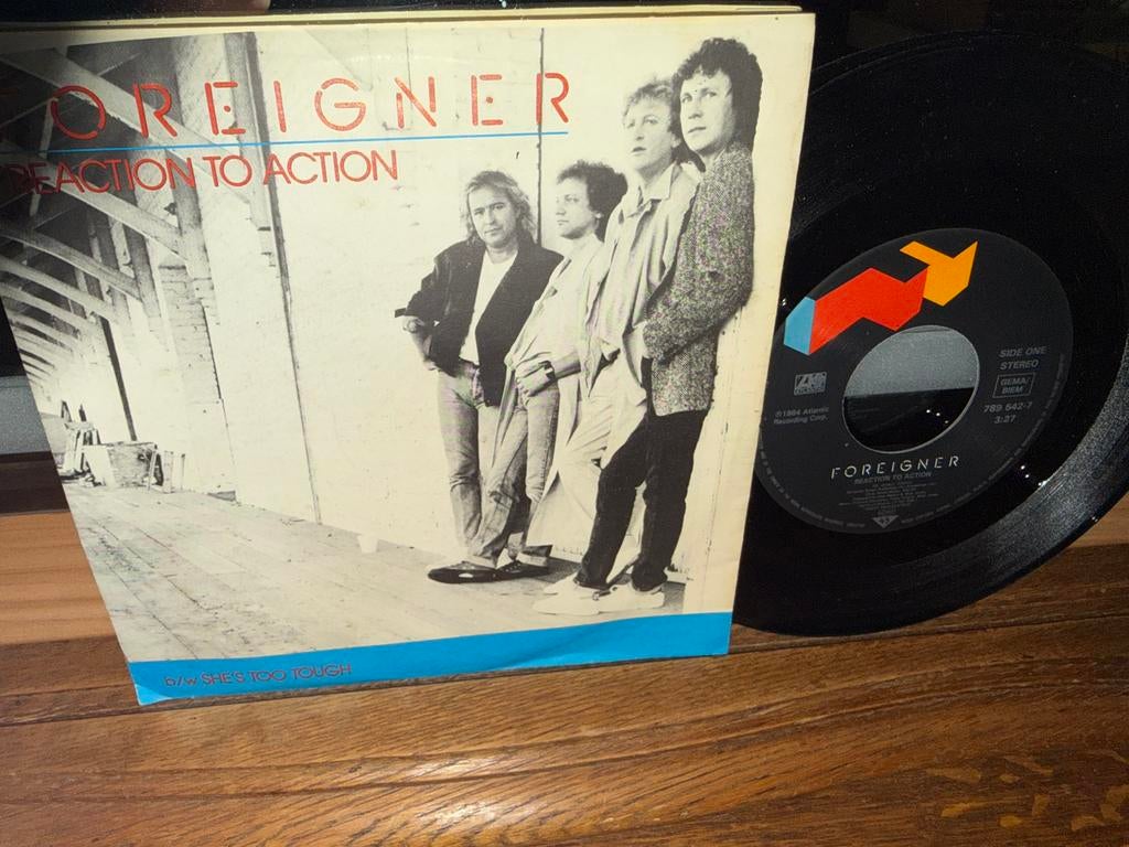 Réaction à l'action : elle est trop forte, Pressage original, Enlèvement ou Envoi, 7 inch, 1980 - 1989