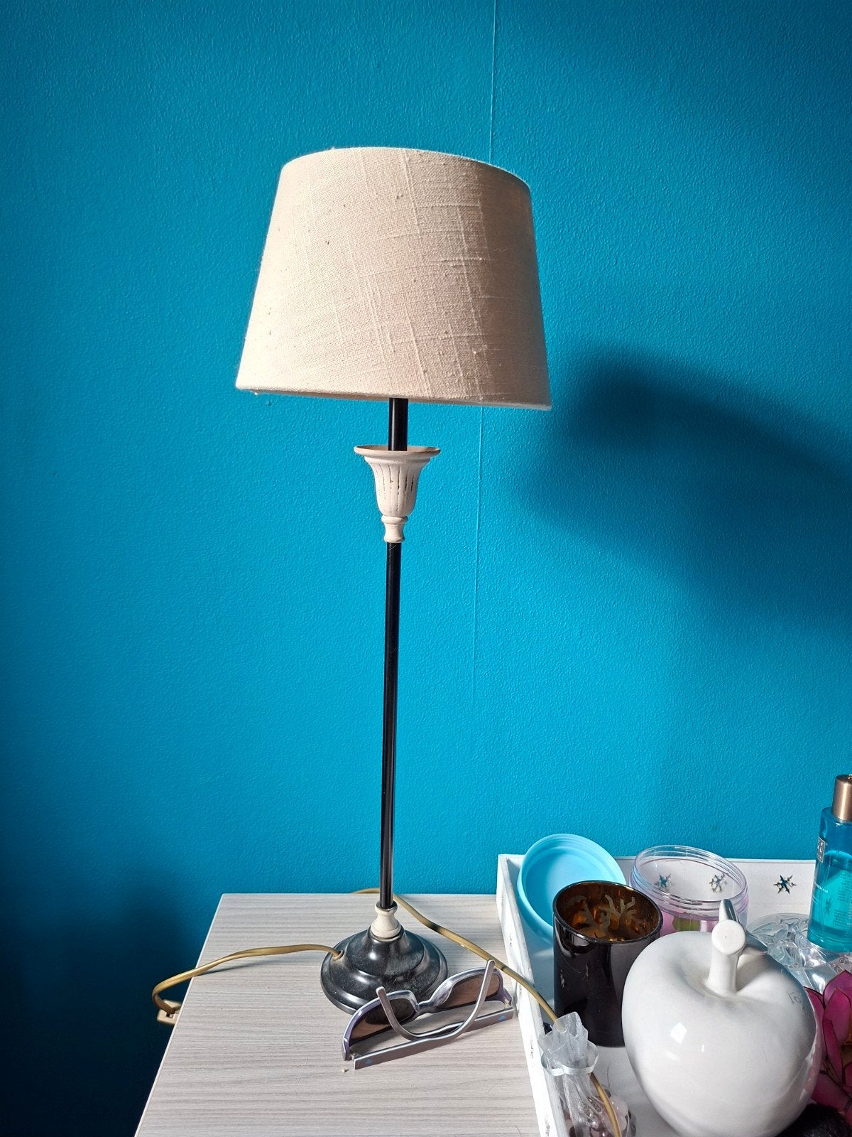 lamp, Huis en Inrichting, Ophalen, Gebruikt, 75 cm, Zwart