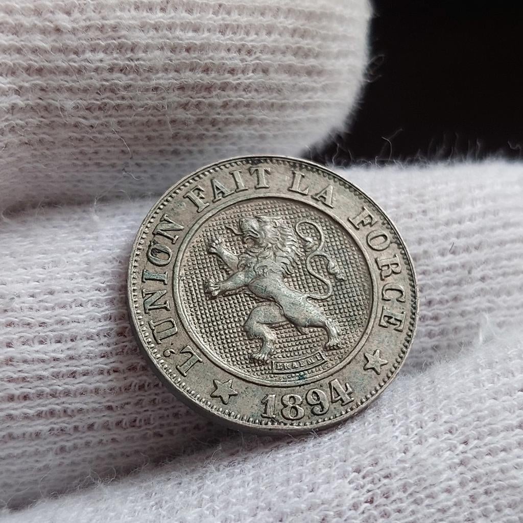 Munt / België / Leopold II / 10 centimen / 1894 FR / SUP, Ophalen of Verzenden, Losse munt