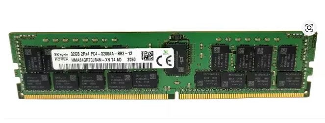 32GB DDR4 ECC REG RDIMM 3200MHz, Ophalen, 32 GB, Server, DDR4