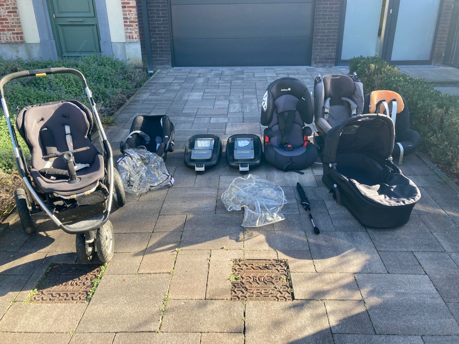 Buggy-maxi cosi-autostoelen-isofix, Ophalen, Gebruikt, Maxi-Cosi, Isofix