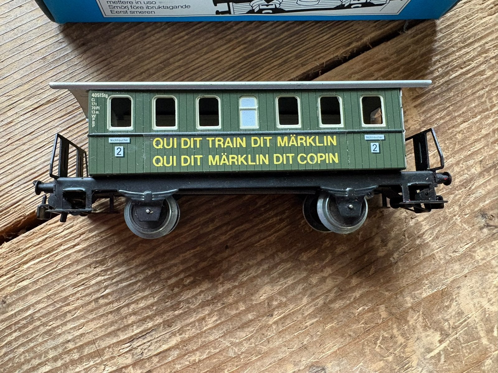 MARKLIN RARISSIME WAGON LUC COPIN SNCB, Enlèvement ou Envoi, Comme neuf, Wagon