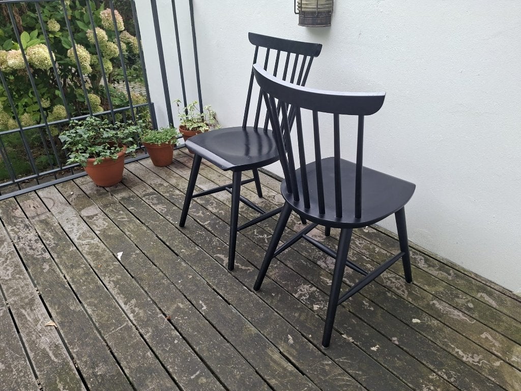 quatre chaises de salle à manger, Maison & Meubles, Comme neuf, Enlèvement, Bois, Quatre