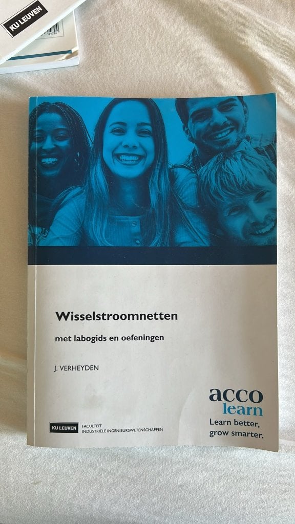 Wisselstroomnetten (KU Leuven), Boeken, Ophalen of Verzenden, Zo goed als nieuw